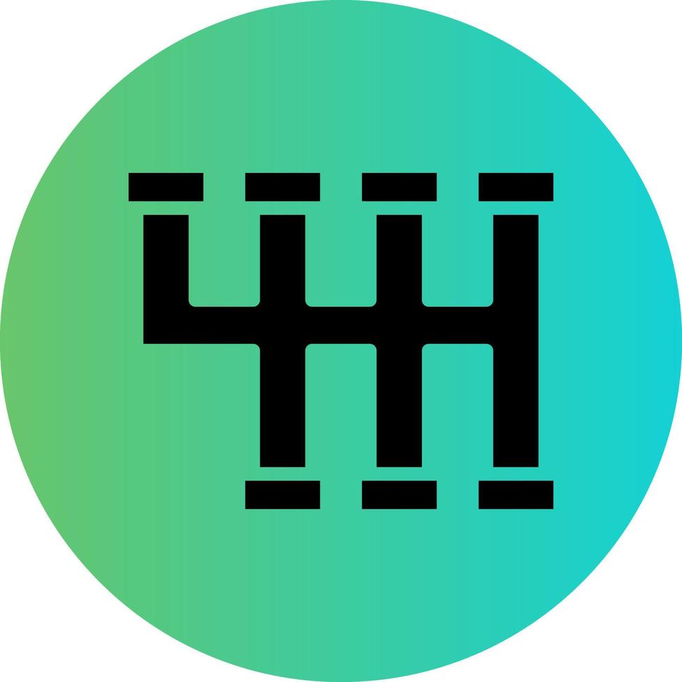 Gearshift Vector Icon Design