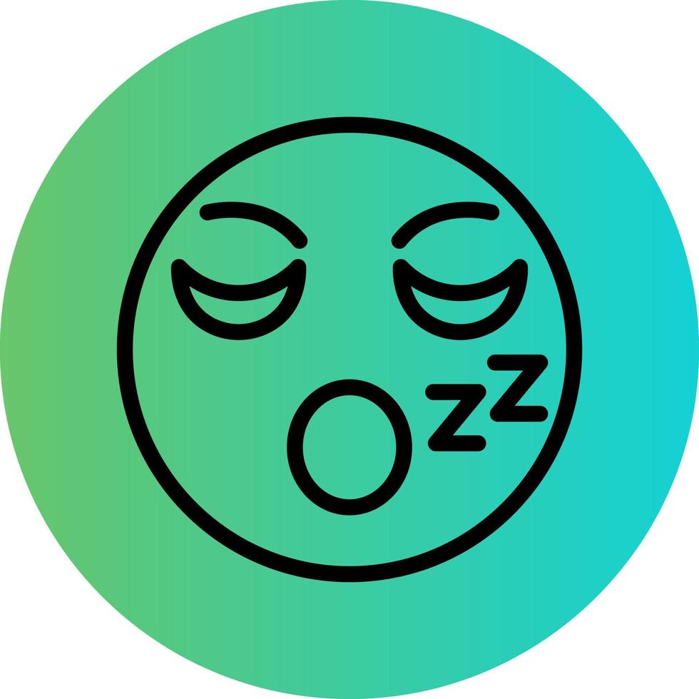 Sleepy Vector Icon Design