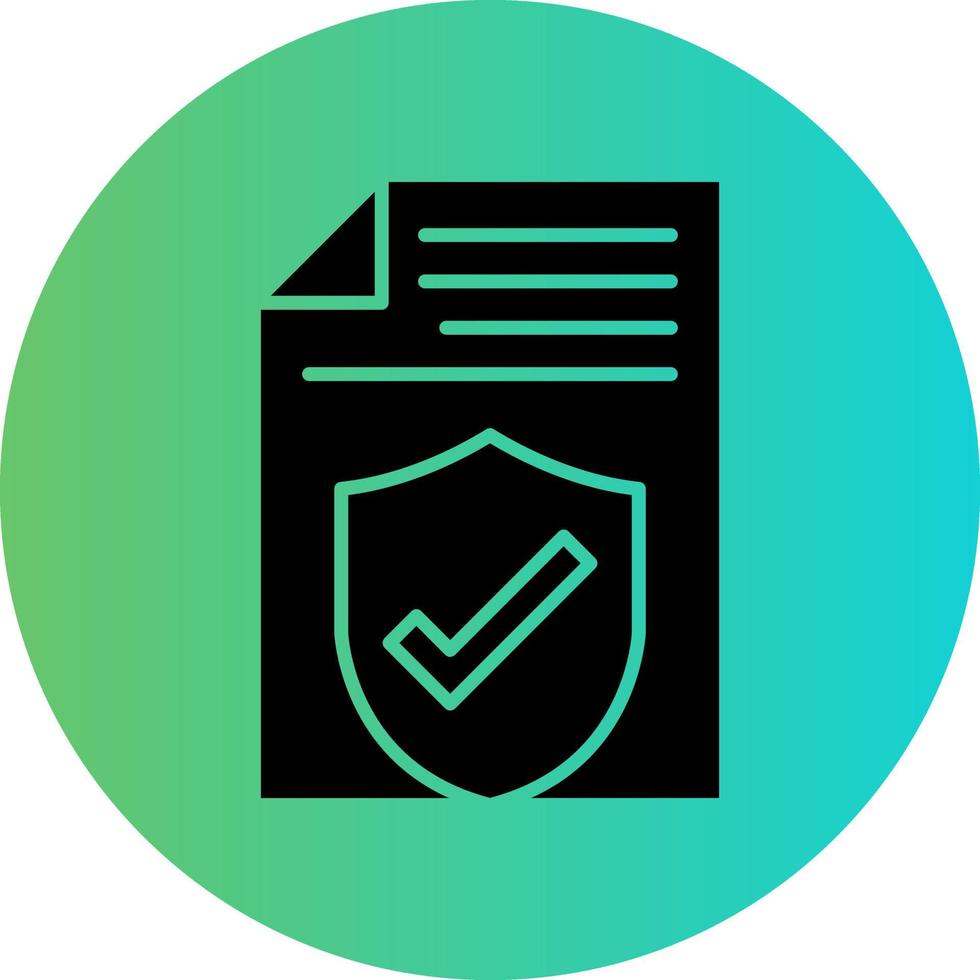 Legal Document Vector Icon Design