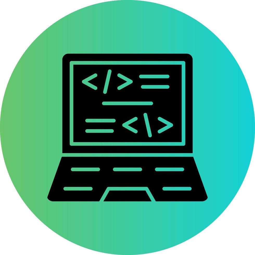 Coding Vector Icon Design