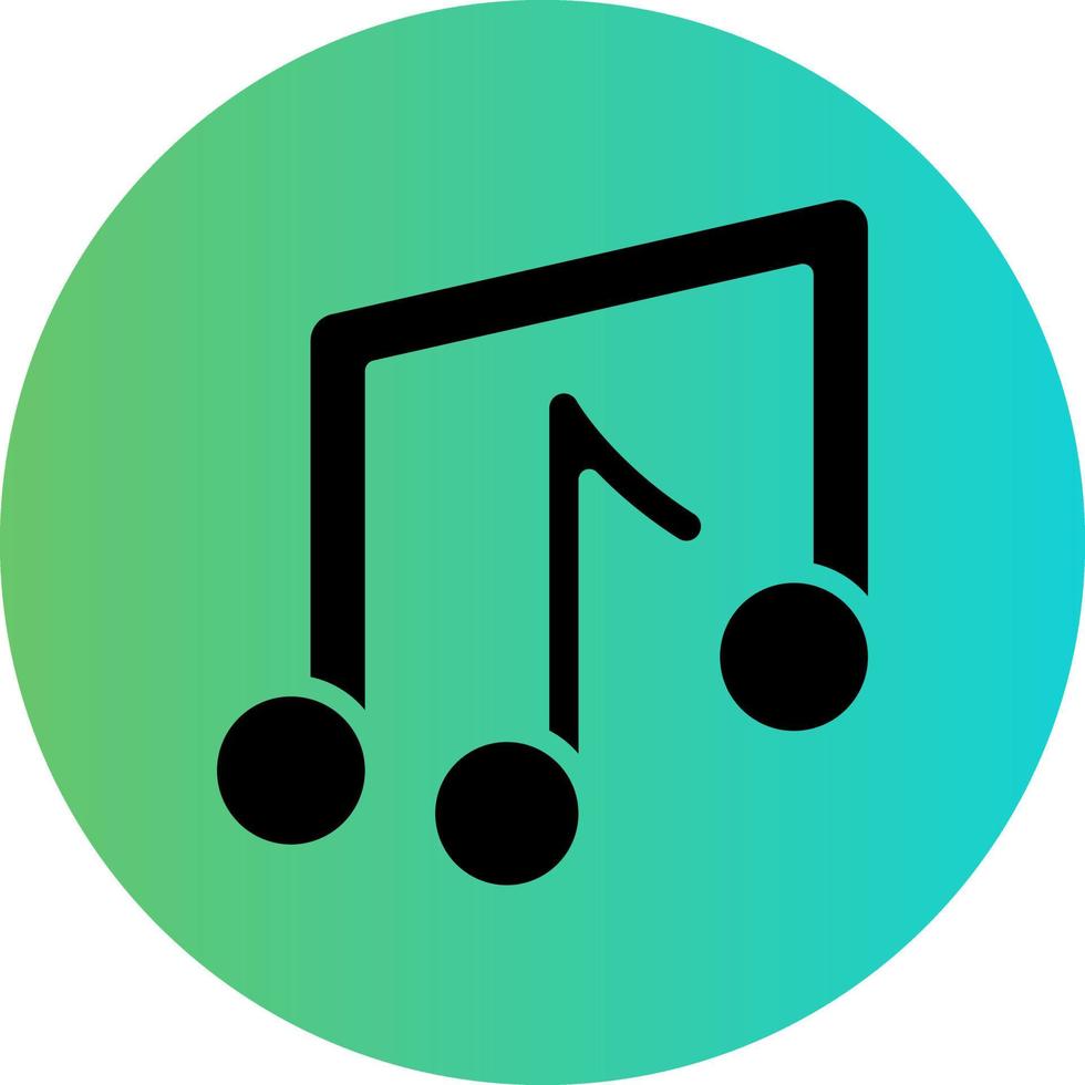Musical Notes Vector Icon Design