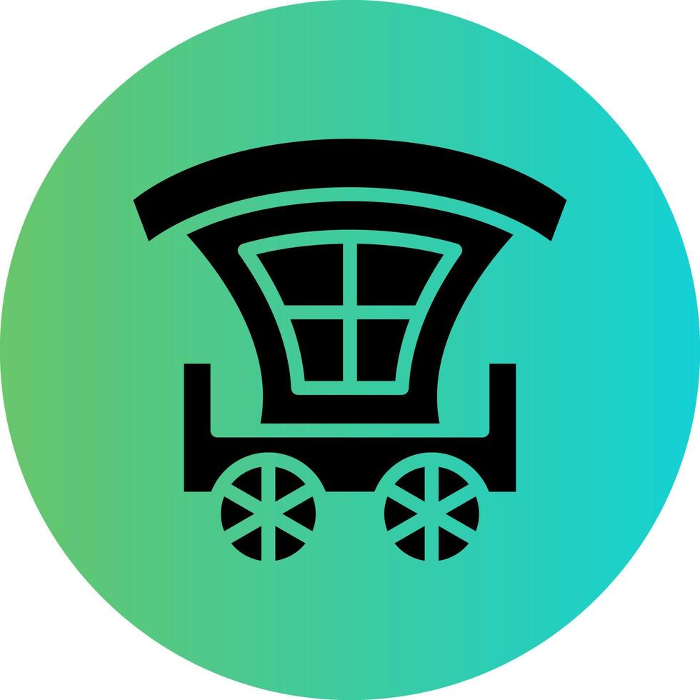 Carriage Vector Icon Design