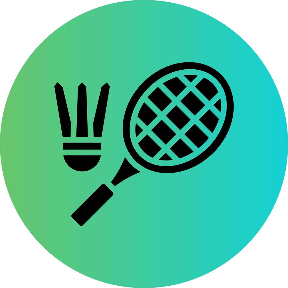 Badminton Vector Icon Design