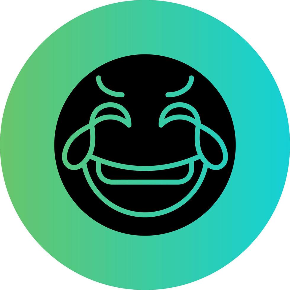 Laughing Vector Icon Design