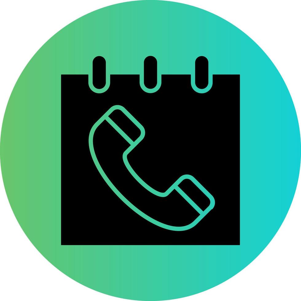 Schedule Call Vector Icon Design
