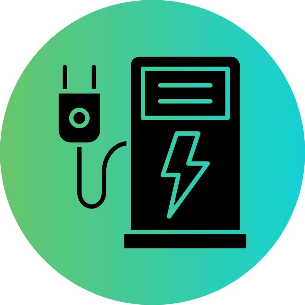 Electric Station Vector Icon Design