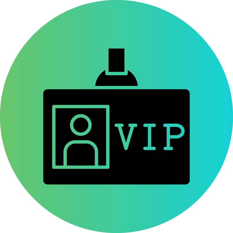 VIP Pass Vector Icon Design