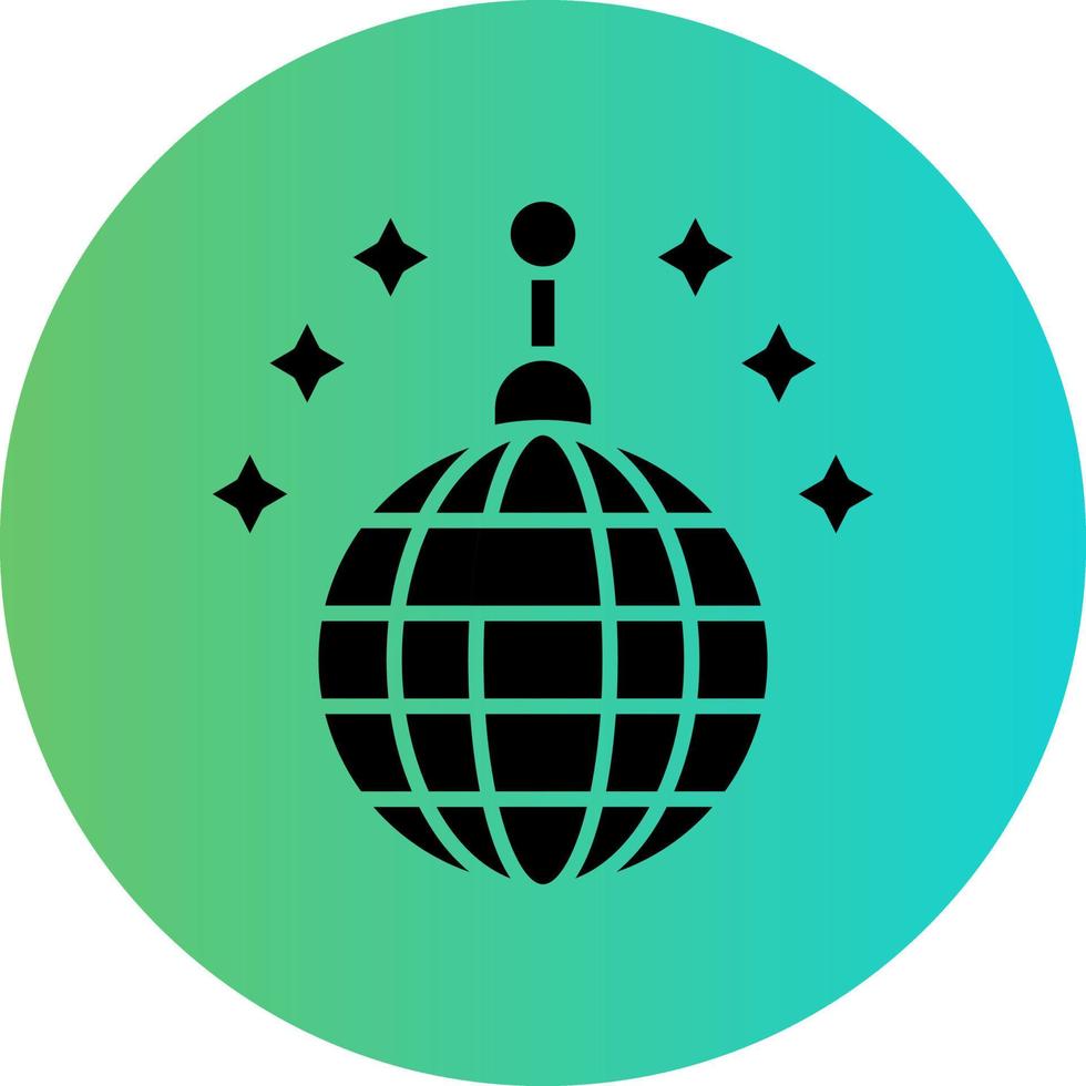 diseño de icono de vector de bola de discoteca