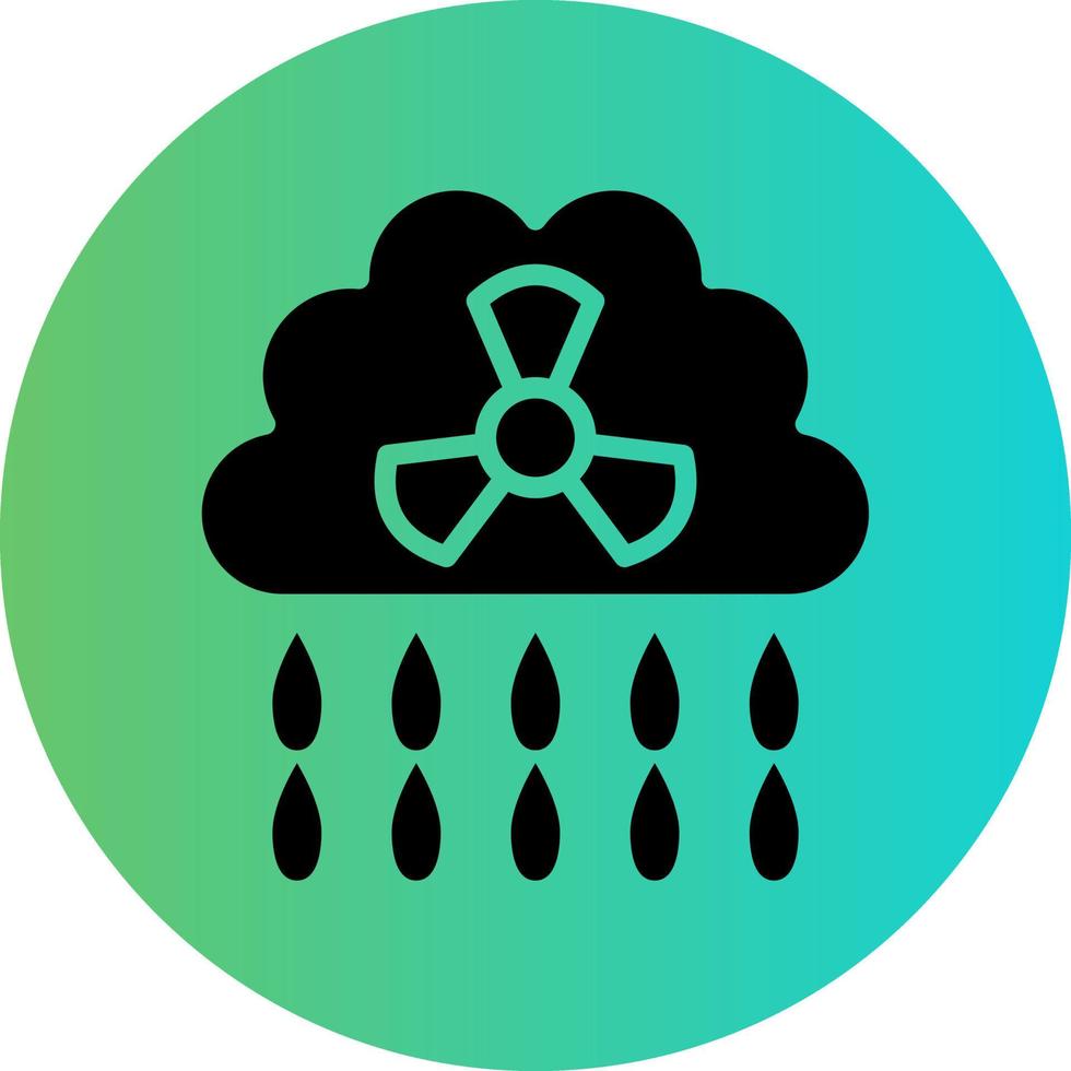 diseño de icono de vector de lluvia ácida