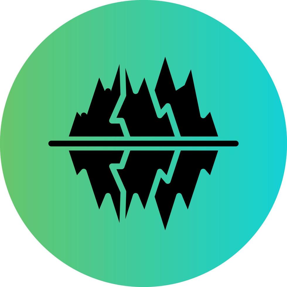 Glacier Vector Icon Design