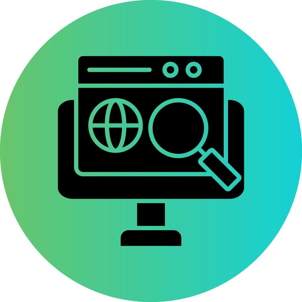 Global Search Vector Icon Design