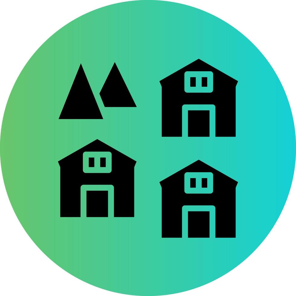 Village Vector Icon Design