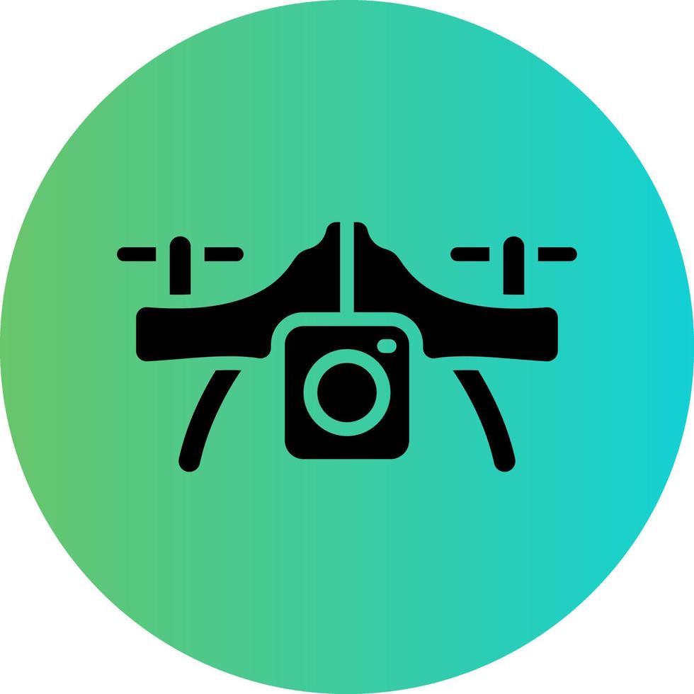 Camera Drone Vector Icon Design