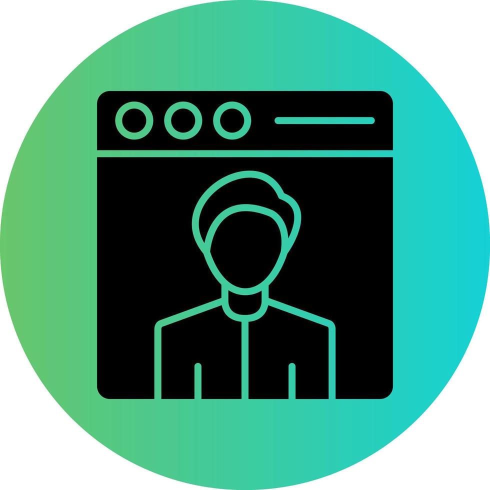 Web User Vector Icon Design
