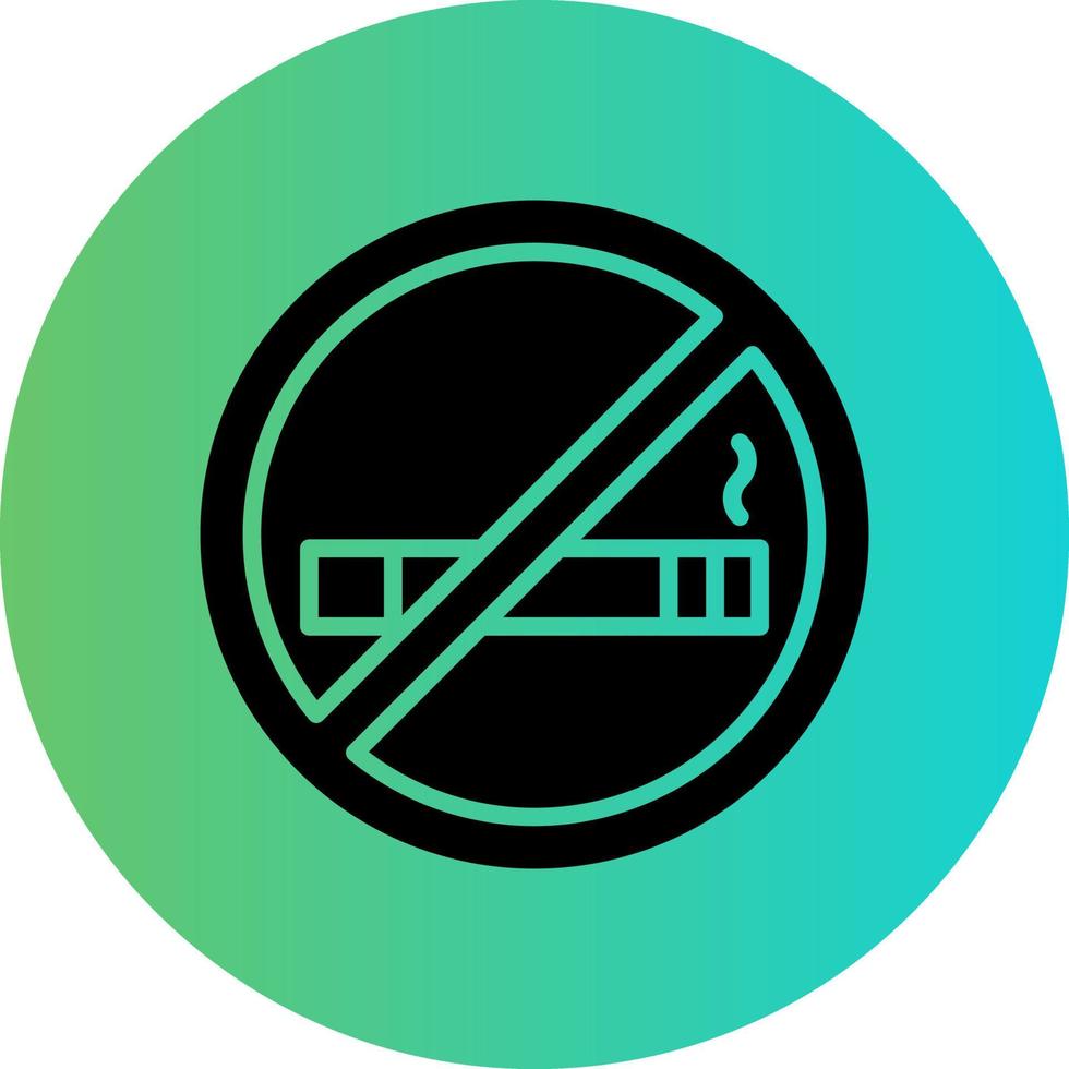 No Smoking Vector Icon Design