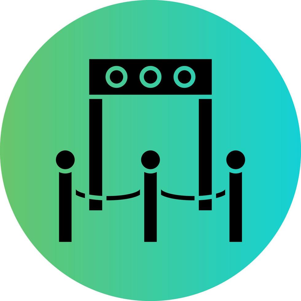 Boarding Gate Vector Icon Design