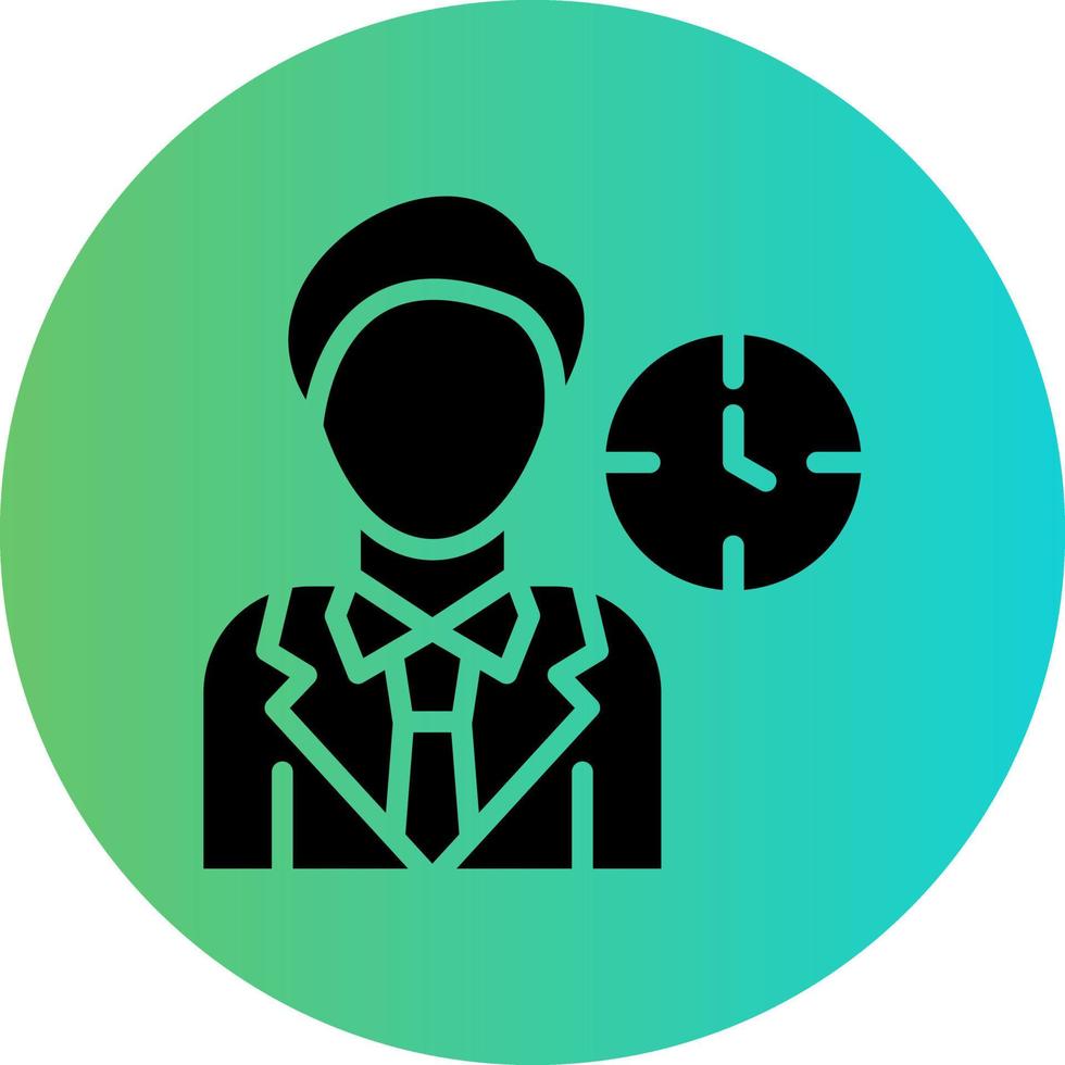 Work Time Vector Icon Design