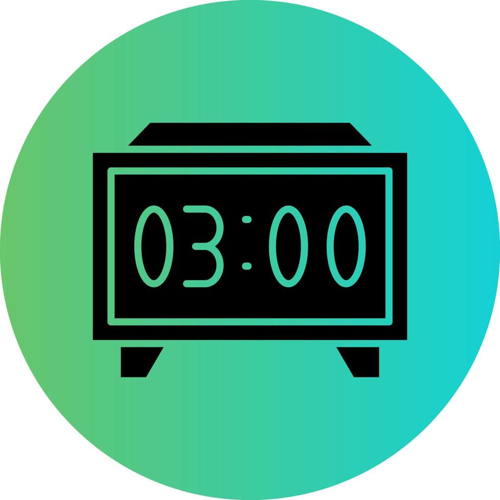 Digital Clock Vector Icon Design