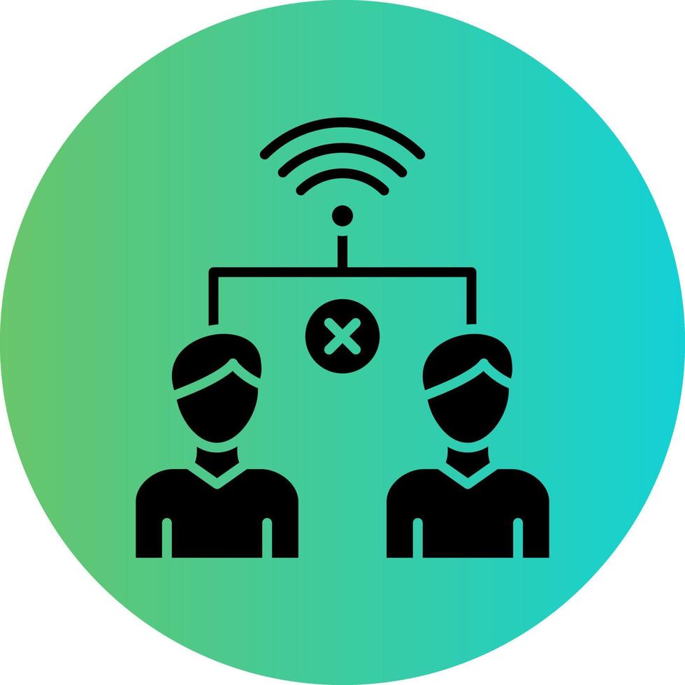 Connection Lost Vector Icon Design