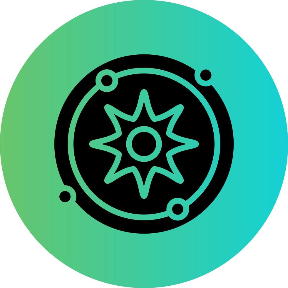 Solar System Vector Icon Design