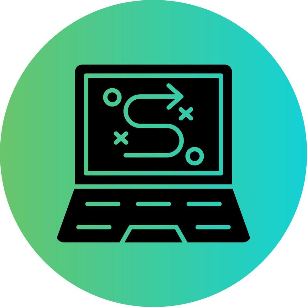 Digital Strategy Vector Icon Design