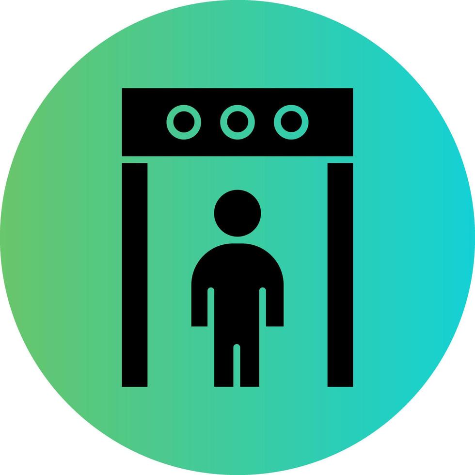 Body Scanner Vector Icon Design