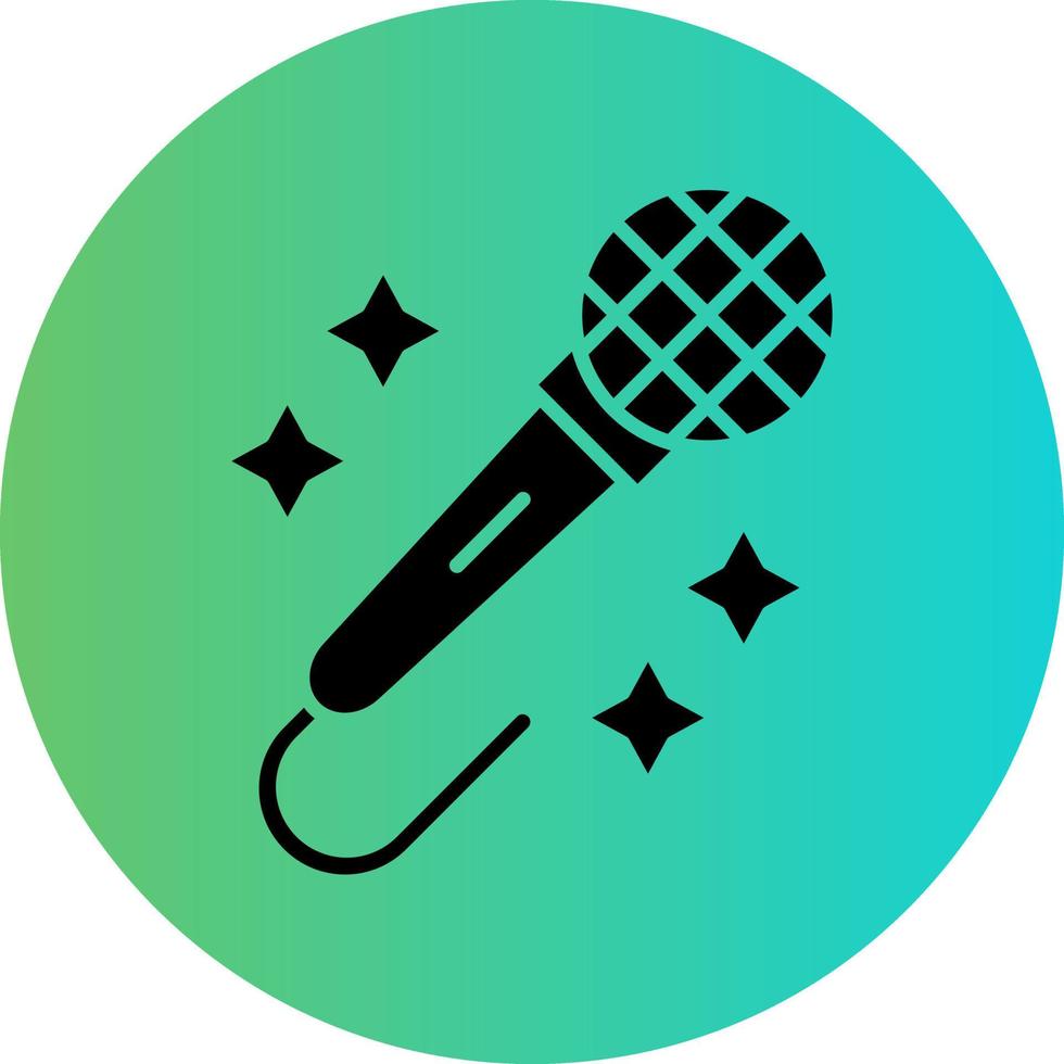 diseño de icono de vector de karaoke