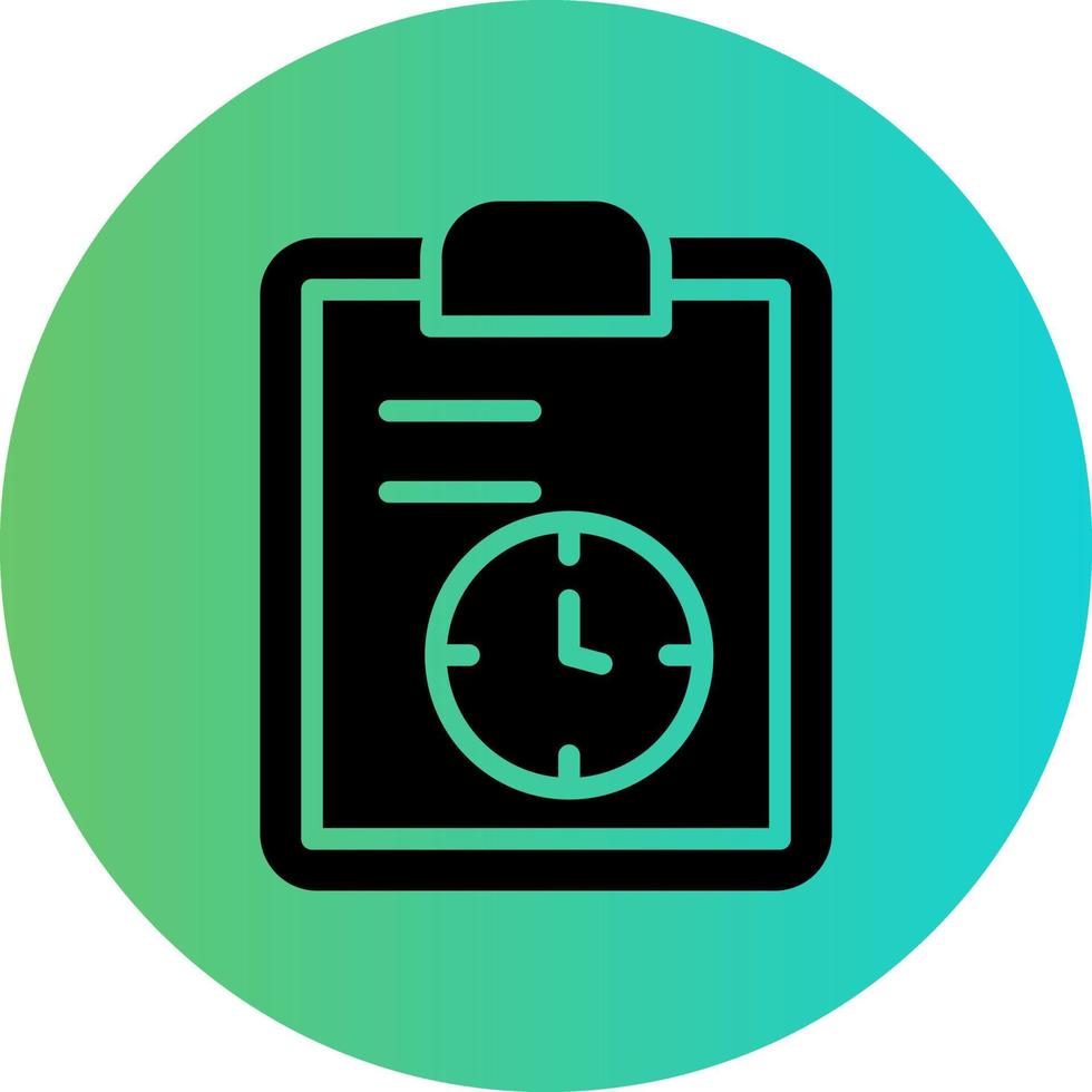 Tasks Schedule Vector Icon Design