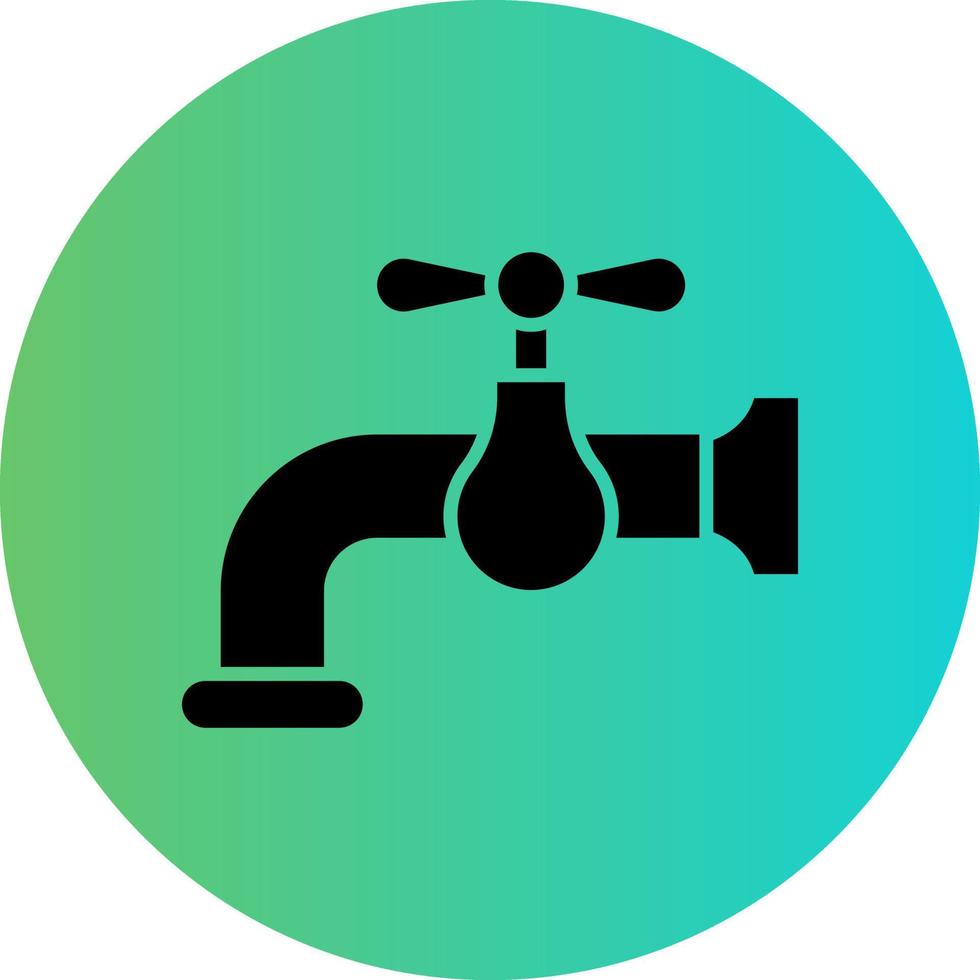 Water Tap Vector Icon Design