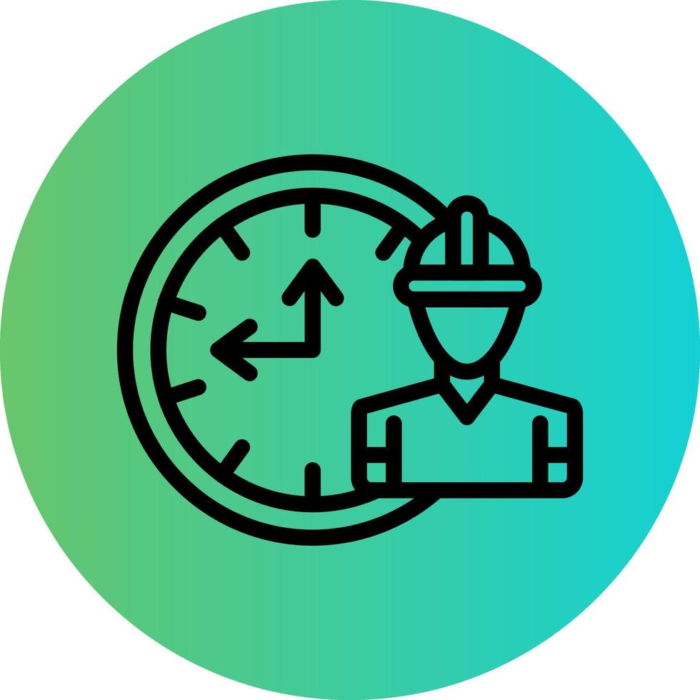 Working Hours Vector Icon Design