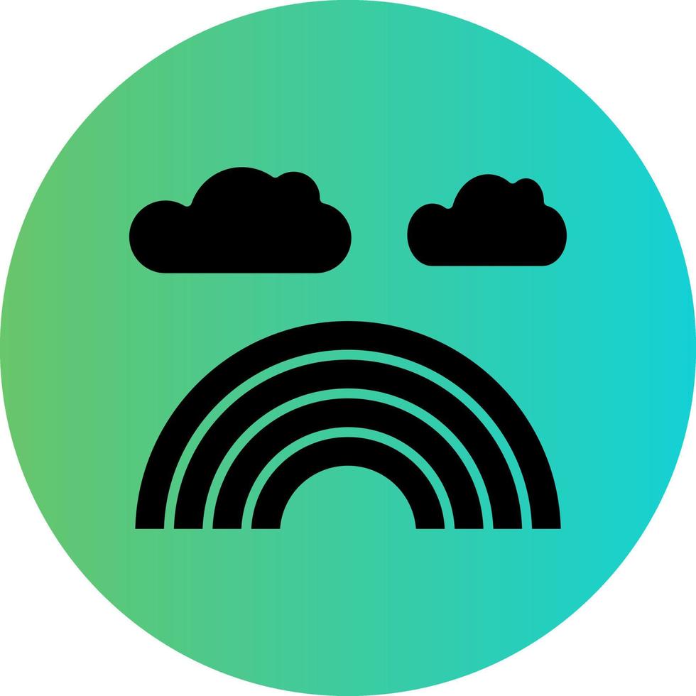 Rainbow Vector Icon Design