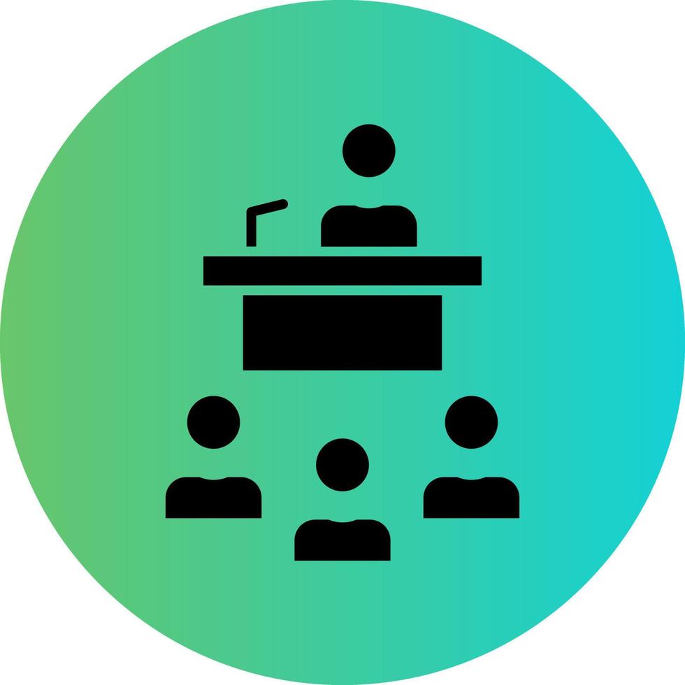 Press Conference Vector Icon Design