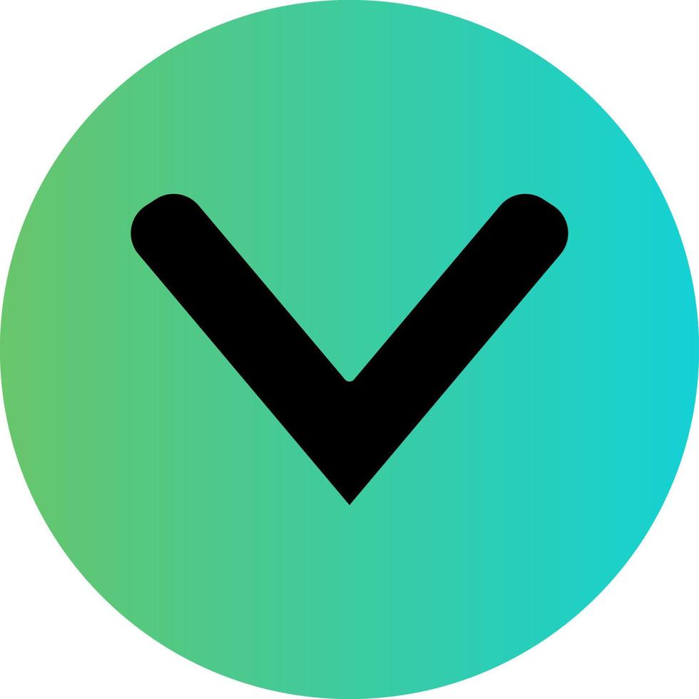Down Chevron Vector Icon Design