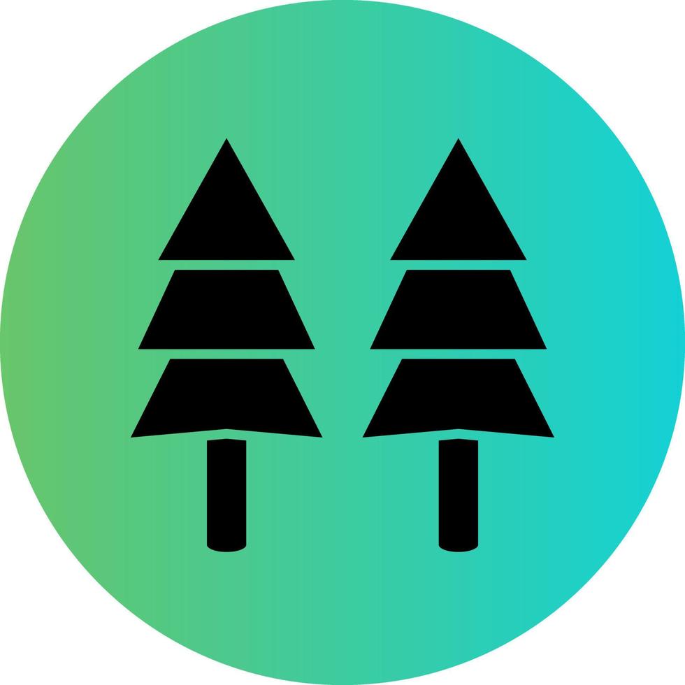 Pine Tree Vector Icon Design