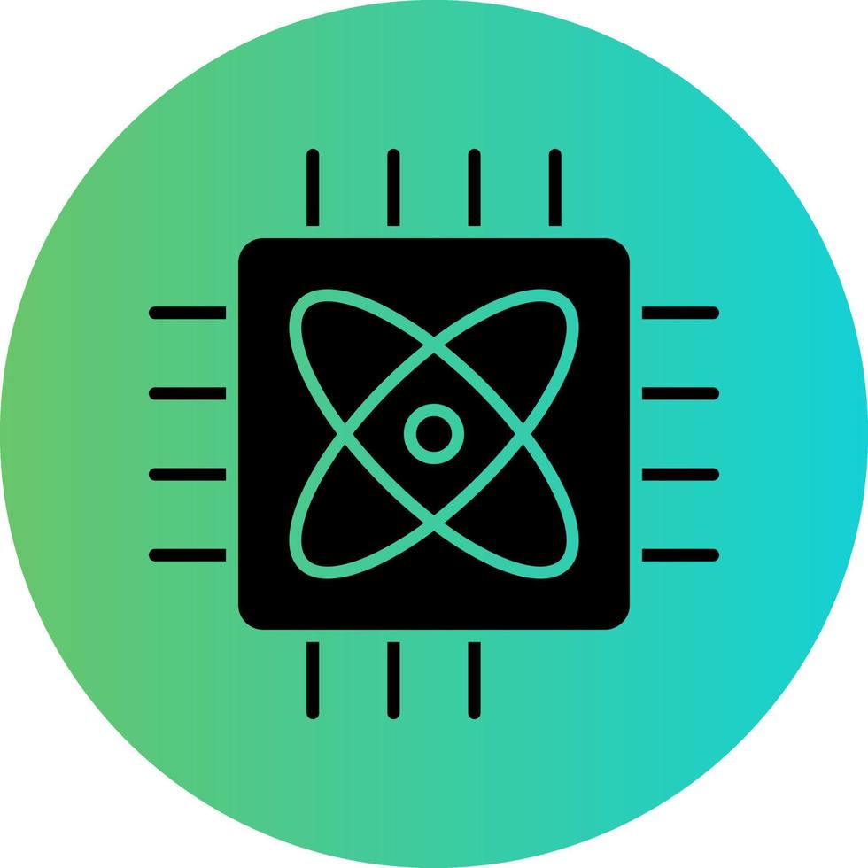 Quantum Computing Vector Icon Design