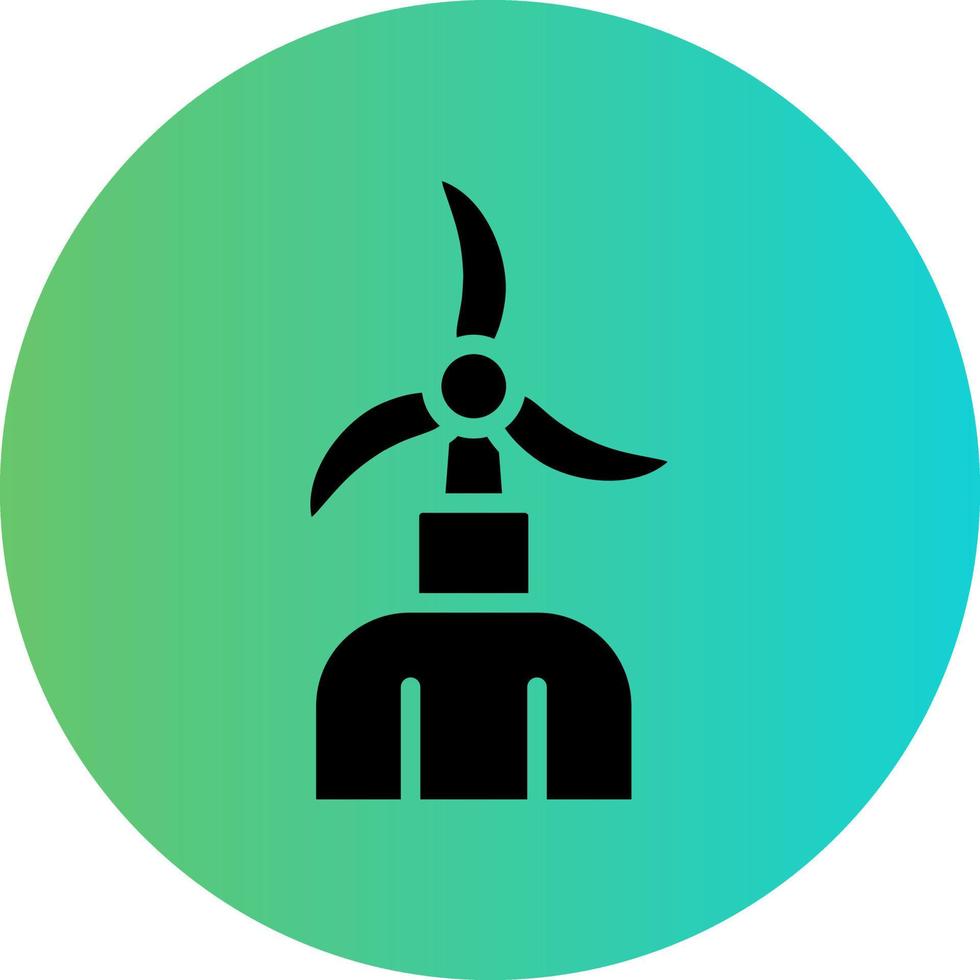 Windmill Vector Icon Design