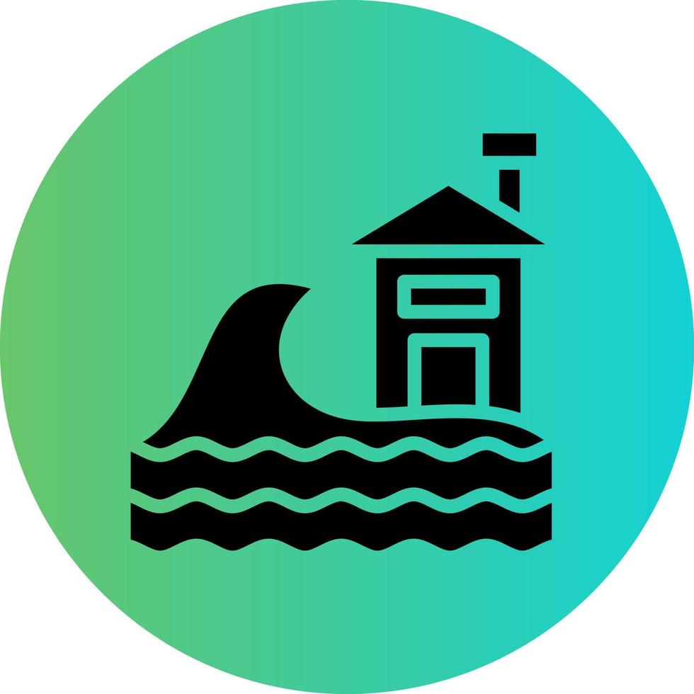 Tsunami Vector Icon Design