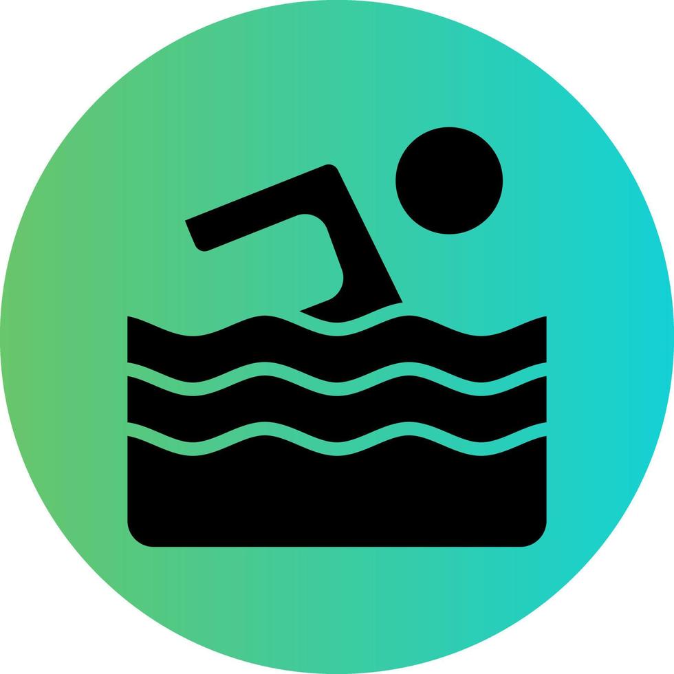 diseño de icono de vector de natación