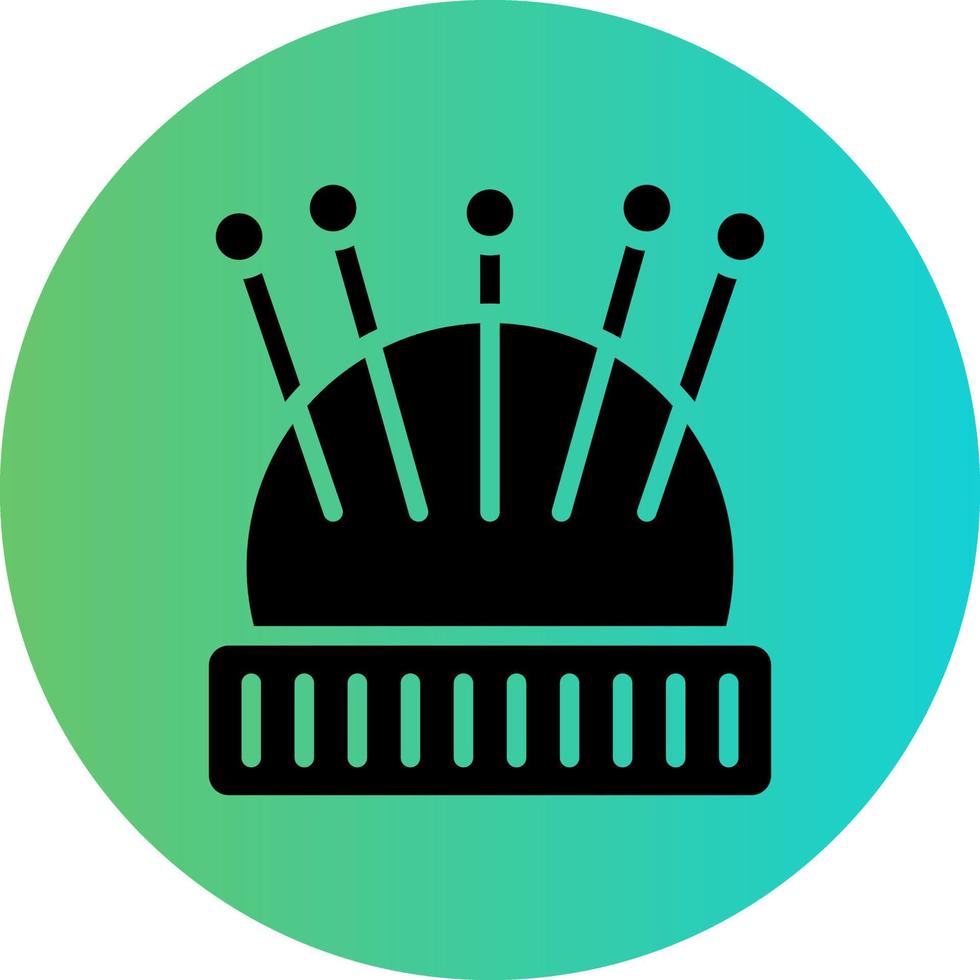 Pin Cushion Vector Icon Design