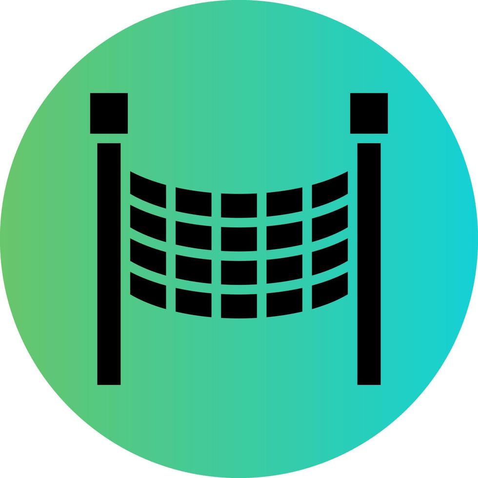 Volleyball Net Vector Icon Design