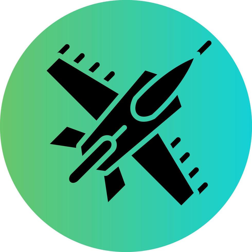 Army Jet Vector Icon Design
