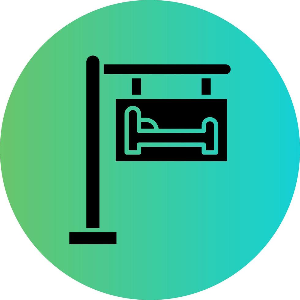 Hotel Sign Vector Icon Design
