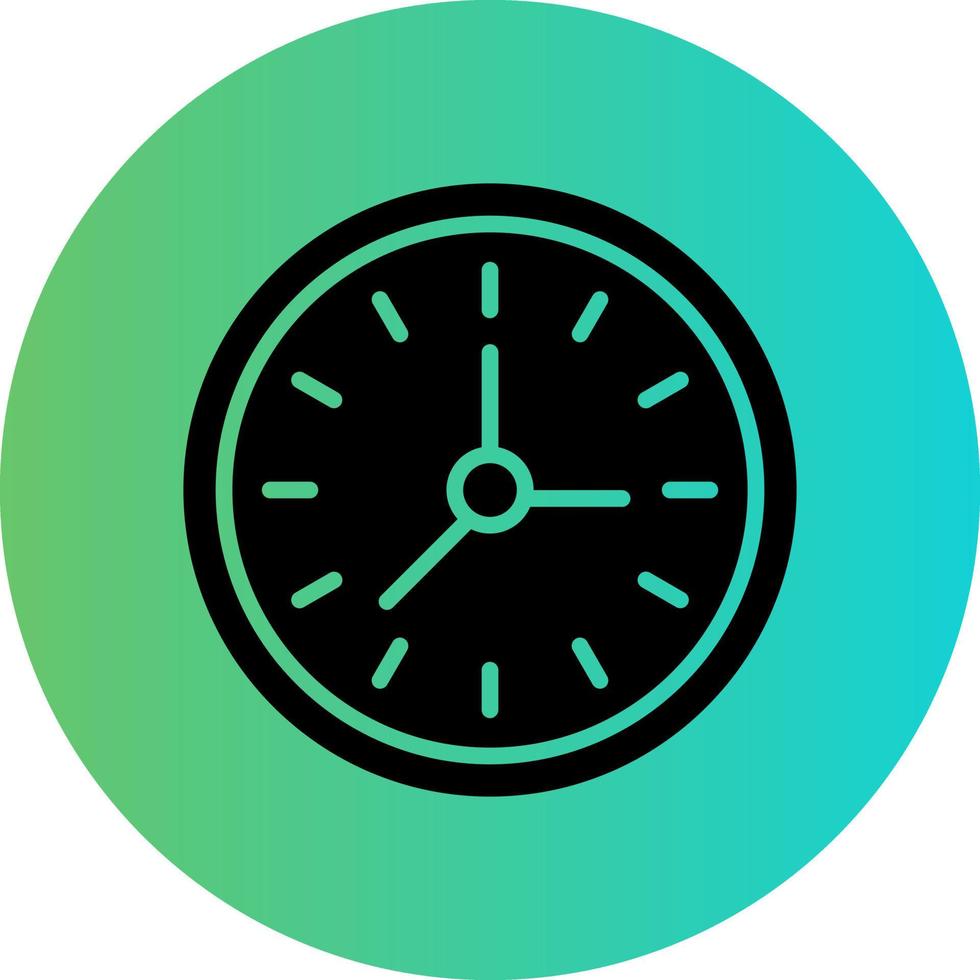 Wall Clock Vector Icon Design