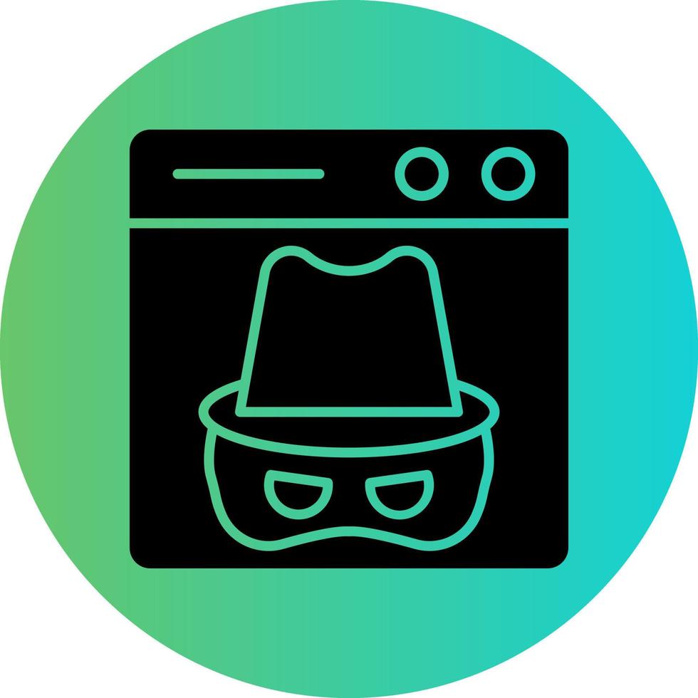 Dark Web Vector Icon Design