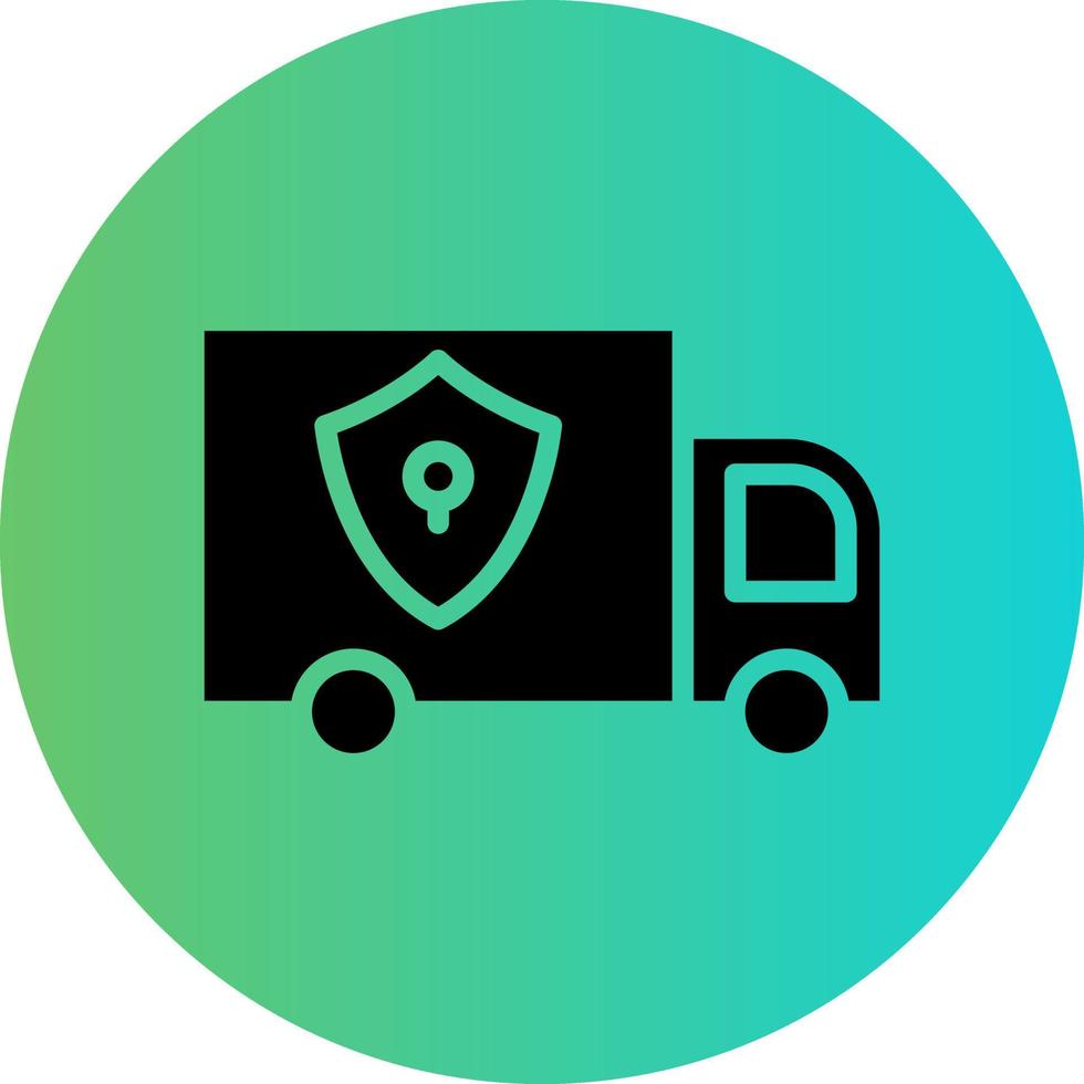 Locked Delivery Vector Icon Design