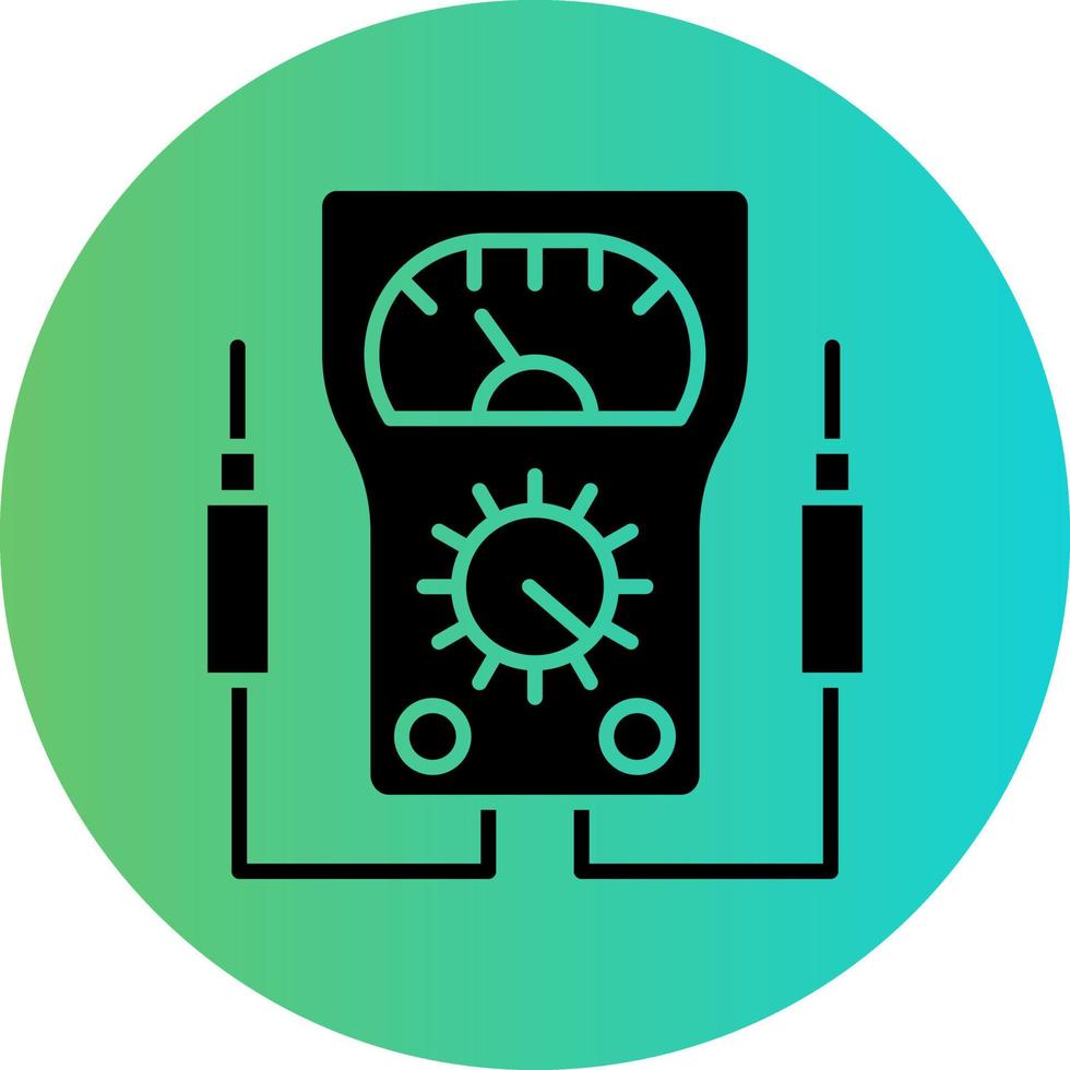 Voltmeter Vector Icon Design