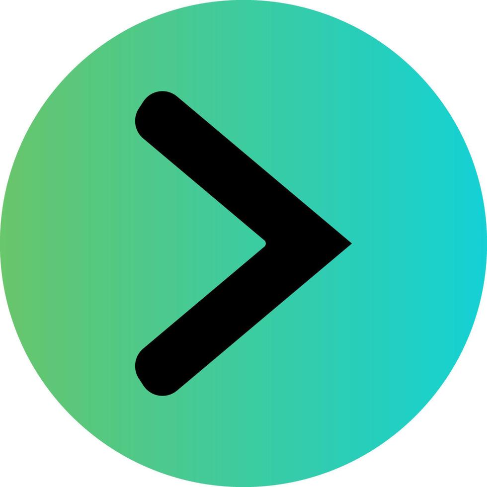 Right Chevron Vector Icon Design