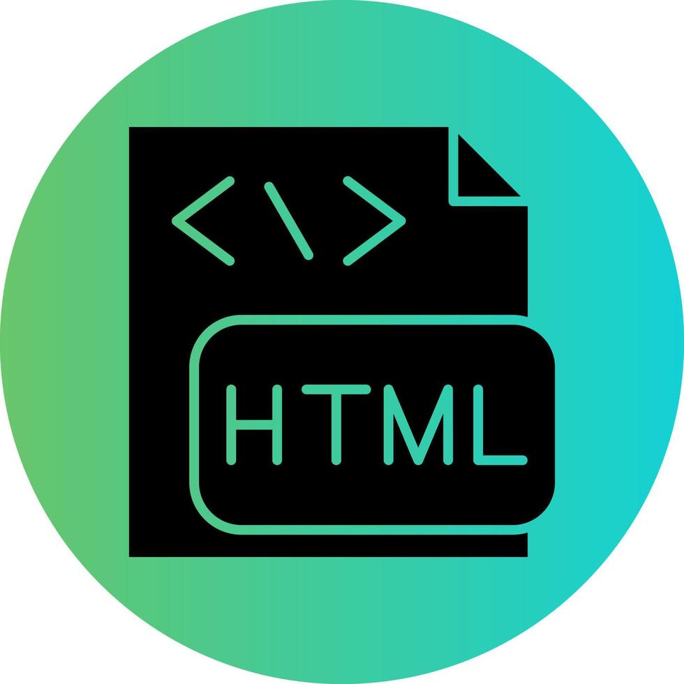 HTML File Vector Icon Design