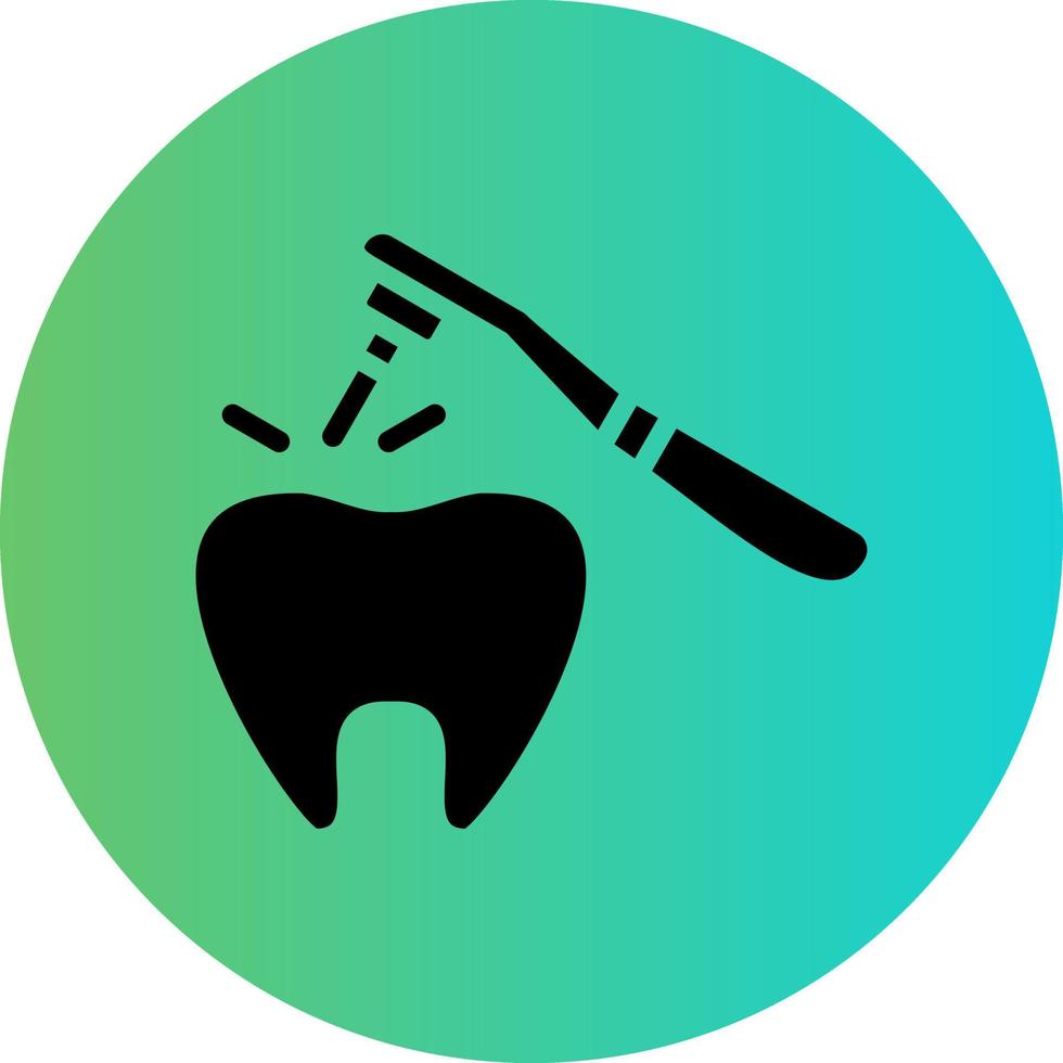 Tooth Drilling Vector Icon Design