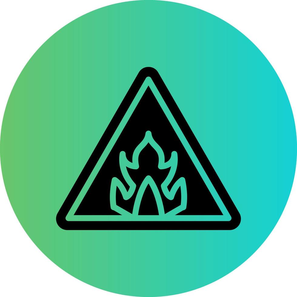 Flammable Vector Icon Design